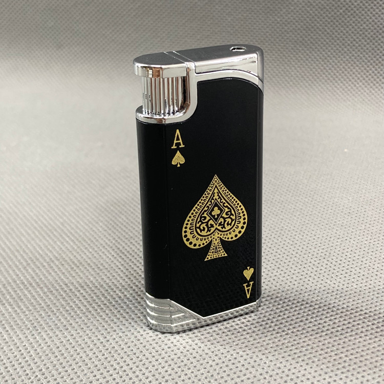 فندک دوکاره طرح آس پیک (شعله سبز + شوکر شوخی)