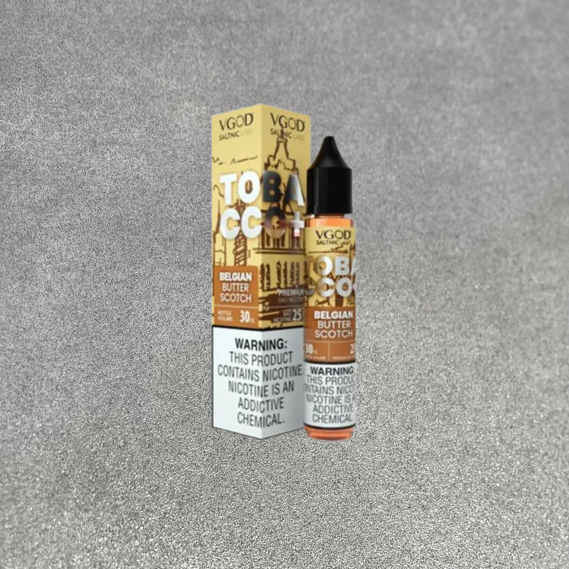 سالت ویگاد تنباکو تافی کره‌ای VGOD Tobacco+ Belgian Butterscotch Tobacco